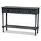 Baxton Studio Garvey French Provincial Dark Blue Gray Wood 3-Drawer Entryway Console Table 179-11329-Zoro - alternate 1